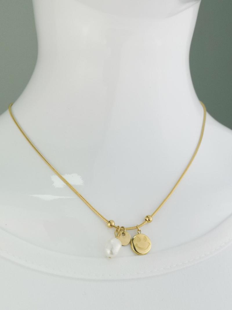 Necklace Jewelry Stainless Steel New Goddess Luxury Golden Color Luxe Fashion For Women Smile Hot Sell
Necklace Jewelry Stainless Steel New Goddess Luxury Golden Color Luxe Fashion For Women Smile Hot Sell