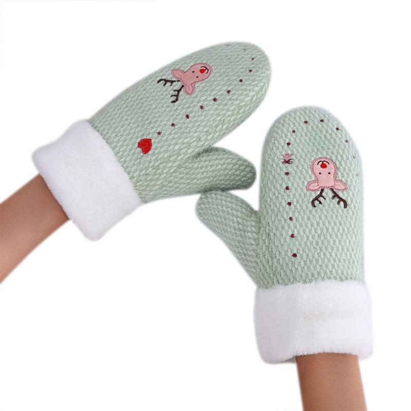 Women Winter Christmas Knit Full Finger Gloves Elk Embroidery Plush Lined Mitten LX9E
Women Winter Christmas Knit Full Finger Gloves Elk Embroidery Plush Lined Mitten LX9E