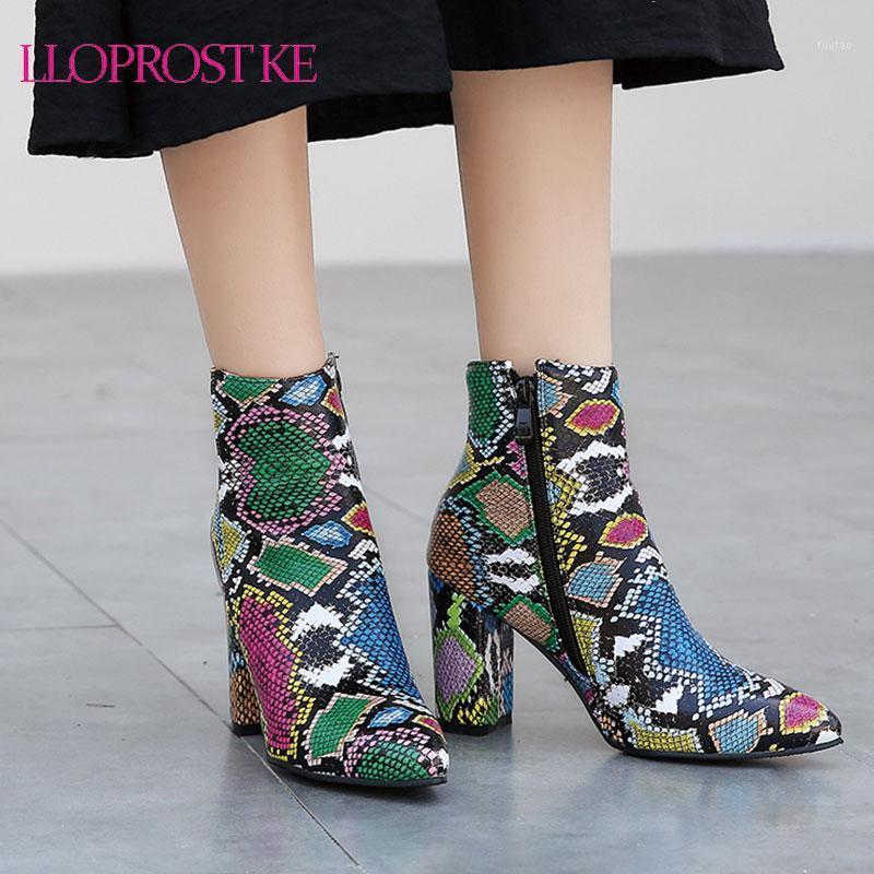 Lloprost ke 2021 Square High Heel Fashion Ankle Boots Snakeskin PU Leather Women Shoes Pointed Toe Zipper Ladies Pumps Big Size1, Brown
Lloprost ke 2021 Square High Heel Fashion Ankle Boots Snakeskin PU Leather Women Shoes Pointed Toe Zipper Ladies Pumps Big Size1, Brown