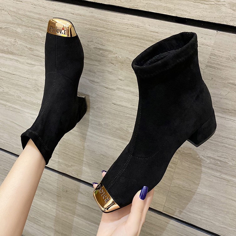 Women's 2020 Winter Fashions Designer Herd Half Square Toe High Heel Pad Elastic Suede Boots Long Party Shoes Gji7, Short
Women's 2020 Winter Fashions Designer Herd Half Square Toe High Heel Pad Elastic Suede Boots Long Party Shoes Gji7, Short