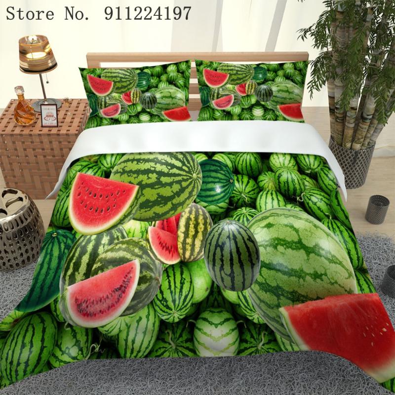 3D Watermelon Printing Bedding Set Fruit Quilt Cover Single Double 140*210/229*229 For Kids Adult Soft Microfiber Duvet Cover, Color-1
3D Watermelon Printing Bedding Set Fruit Quilt Cover Single Double 140*210/229*229 For Kids Adult Soft Microfiber Duvet Cover, Color-1