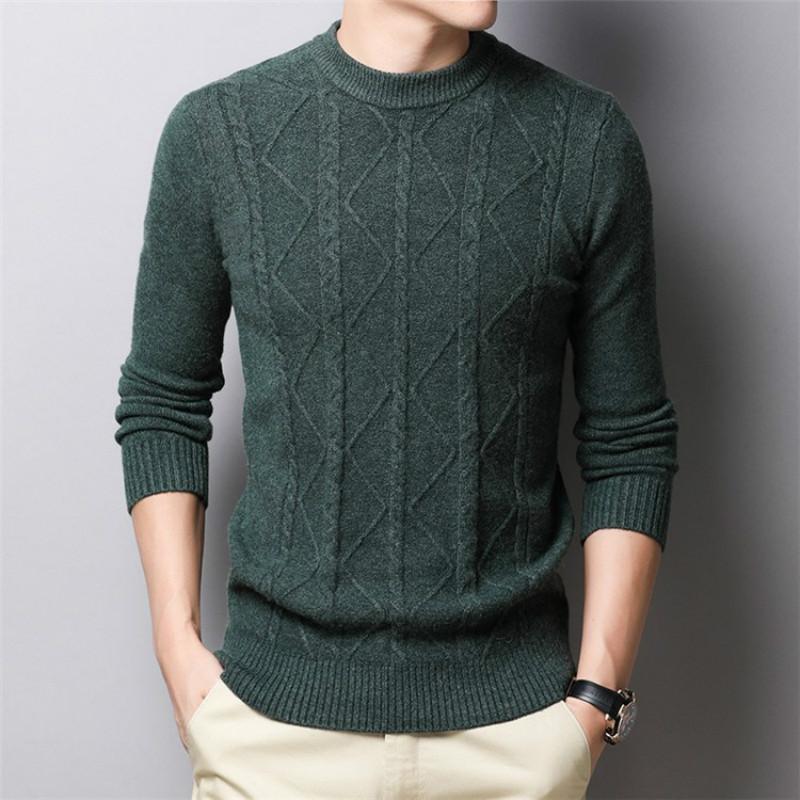 New Cashmere Sweater Men's Round Neck Thick 100% Pure Cashmere Autumn and Winter Cardigan Base Sweater, Black
New Cashmere Sweater Men's Round Neck Thick 100% Pure Cashmere Autumn and Winter Cardigan Base Sweater, Black