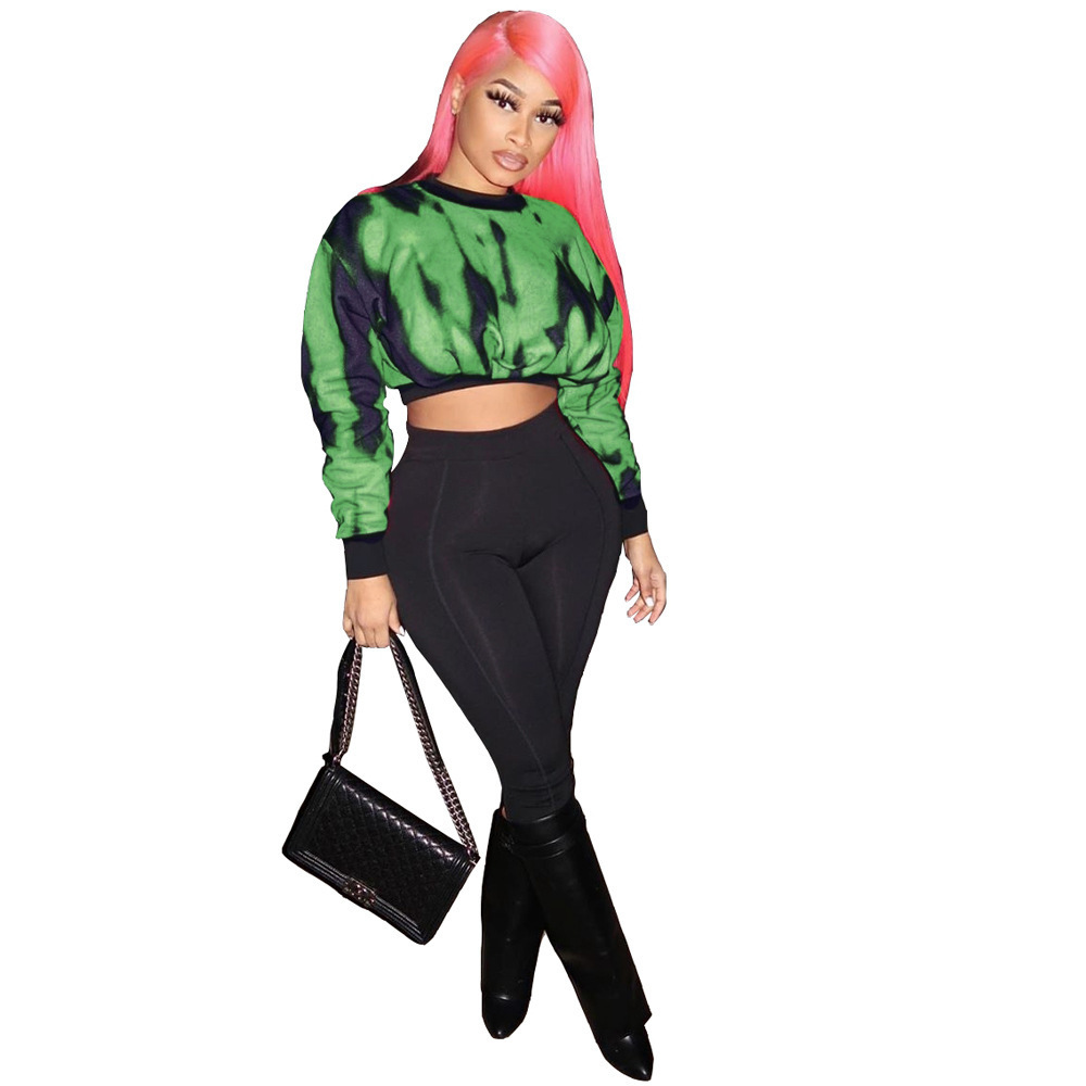 2023 women designers clothes tracksuits winter fashion printed round neck long sleeve pants two pieces sets party dresses