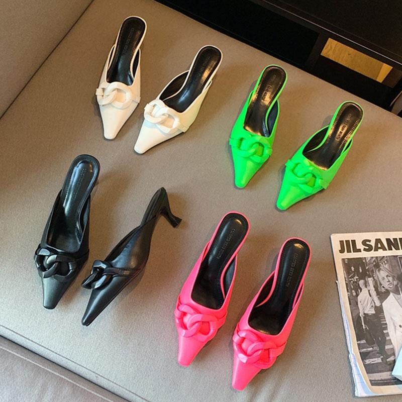Ladies Female Mules Shoe Half slippers Kitten Pink Green Heels Women Pointed Toe Pumps Low Heels Fashion Loafers Slip-on Shoes, Black
Ladies Female Mules Shoe Half slippers Kitten Pink Green Heels Women Pointed Toe Pumps Low Heels Fashion Loafers Slip-on Shoes, Black