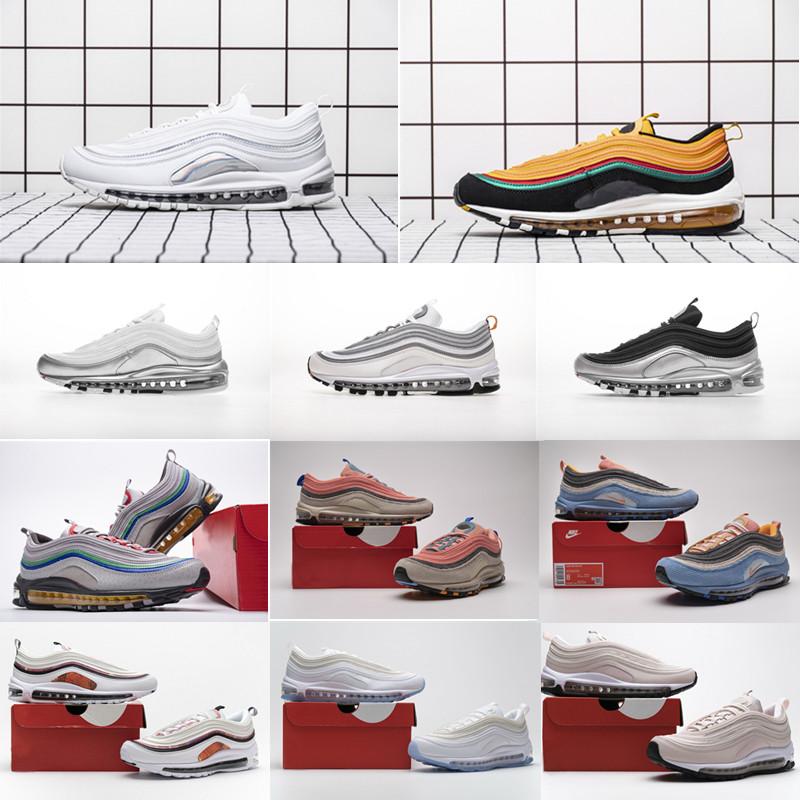 Mens Women 97 Running Shoes White Outdoor Shoe Jogging Casual Shoes Walking Hik…