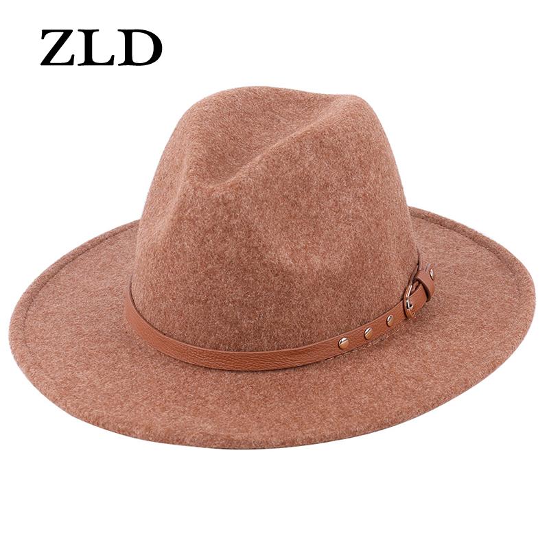 ZLD New fashion men women Fedoras hat Casual Flat brim hats Classic British ladies Felt Hats Retro Jazz cap Autumn Winter caps
ZLD New fashion men women Fedoras hat Casual Flat brim hats Classic British ladies Felt Hats Retro Jazz cap Autumn Winter caps