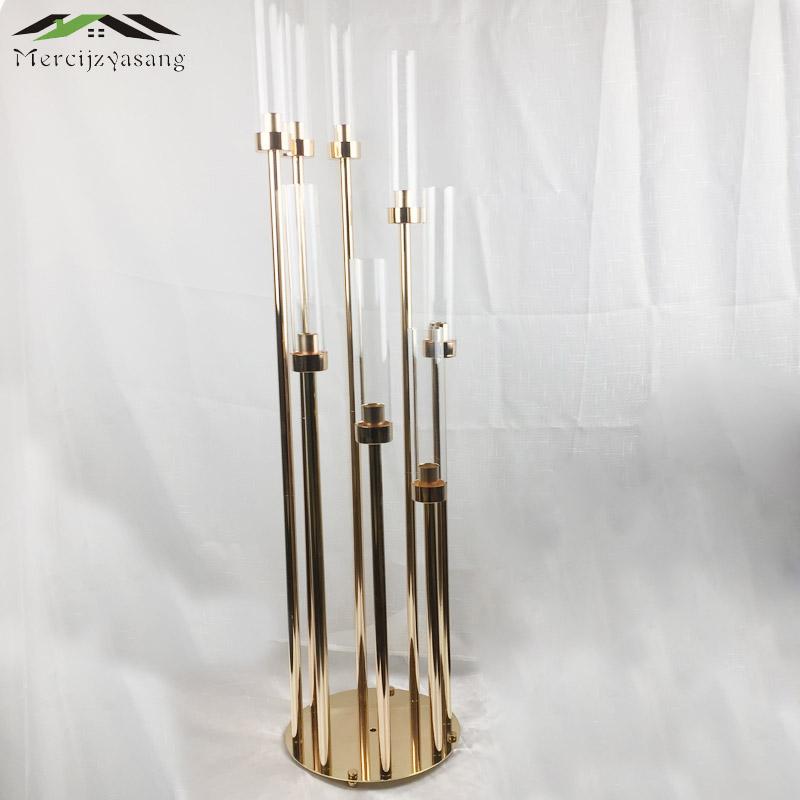 8 Heads Candlestick Metal Candle Holders Gold Candle Holder Candelabra Table Centerpiece Gold Candelabrum Stand Pillar G06201
8 Heads Candlestick Metal Candle Holders Gold Candle Holder Candelabra Table Centerpiece Gold Candelabrum Stand Pillar G06201