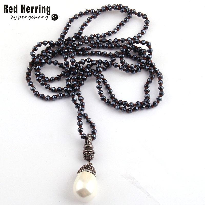 Free Shipping Fashion 4mm Mini Black Color Glass Knotted Handmake Paved Pearl Drop Pendant Necklaces
Free Shipping Fashion 4mm Mini Black Color Glass Knotted Handmake Paved Pearl Drop Pendant Necklaces