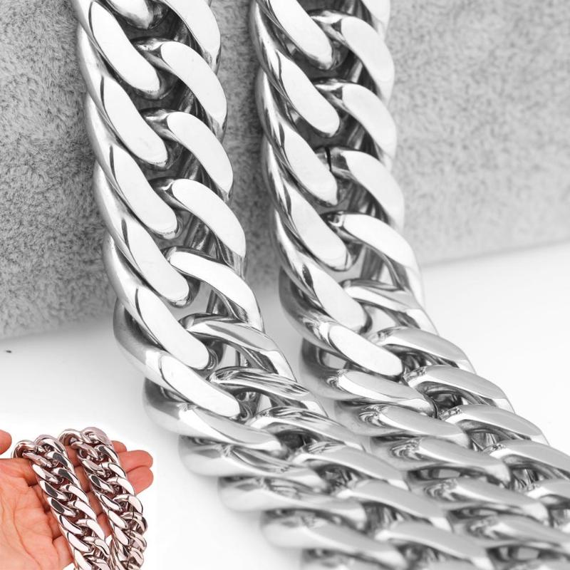 21mm Heavy Stainless Steel Men's Necklace On The Neck Big Thick Goth Jewelry Accessories Fashion Punk Hip Hop Boy Gift Wholesale
21mm Heavy Stainless Steel Men's Necklace On The Neck Big Thick Goth Jewelry Accessories Fashion Punk Hip Hop Boy Gift Wholesale