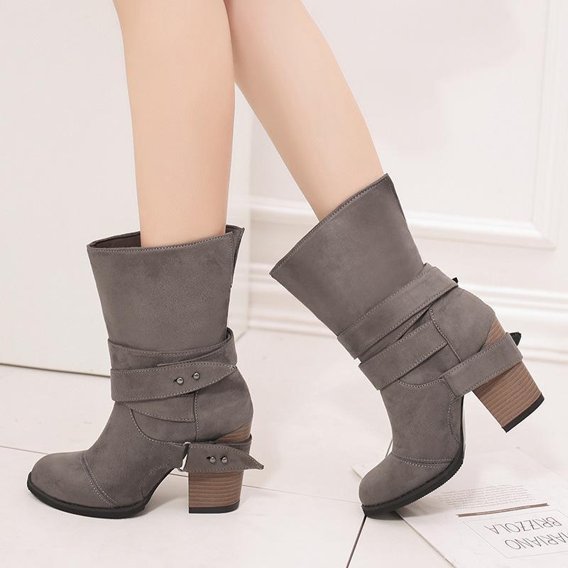 Fashion Mid-Calf PU Women Basic Boots Round Toe Sewing Solid Vintage Boots Med Square Heel Slip-On Casual Big Size Shoes1, Black
Fashion Mid-Calf PU Women Basic Boots Round Toe Sewing Solid Vintage Boots Med Square Heel Slip-On Casual Big Size Shoes1, Black