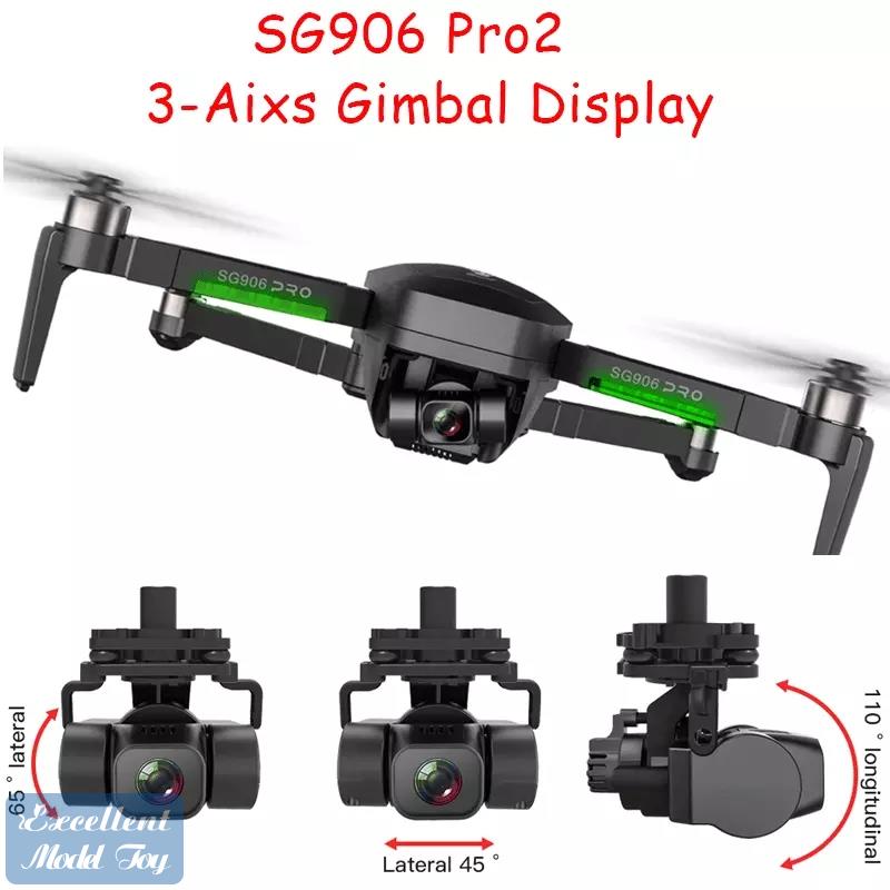 SG906 PRO2 Drone 3-axis Gimble Anti-shake 5G 4K-Camera 50x Zoom, Brushless Motor,GPS Smart Follow, RC Distance 1.2KM, 26-Minute Fly Time,2-1, Customize
SG906 PRO2 Drone 3-axis Gimble Anti-shake 5G 4K-Camera 50x Zoom, Brushless Motor,GPS Smart Follow, RC Distance 1.2KM, 26-Minute Fly Time,2-1, Customize