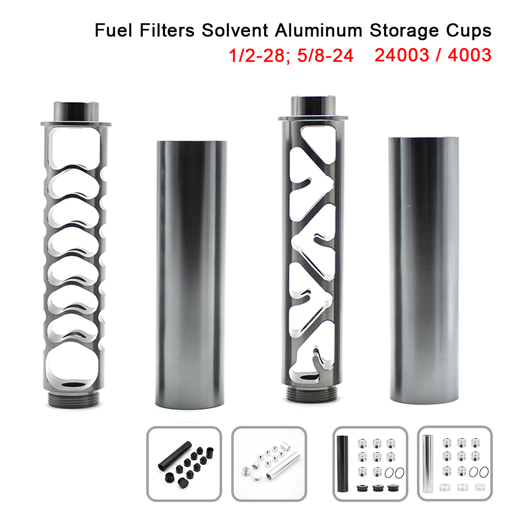 R-EP Aluminum Solvent Trap 1/2-28 5/8-24 Fuel Filter for NAPA 4003 WIX 24003 Black Gray
R-EP Aluminum Solvent Trap 1/2-28 5/8-24 Fuel Filter for NAPA 4003 WIX 24003 Black Gray