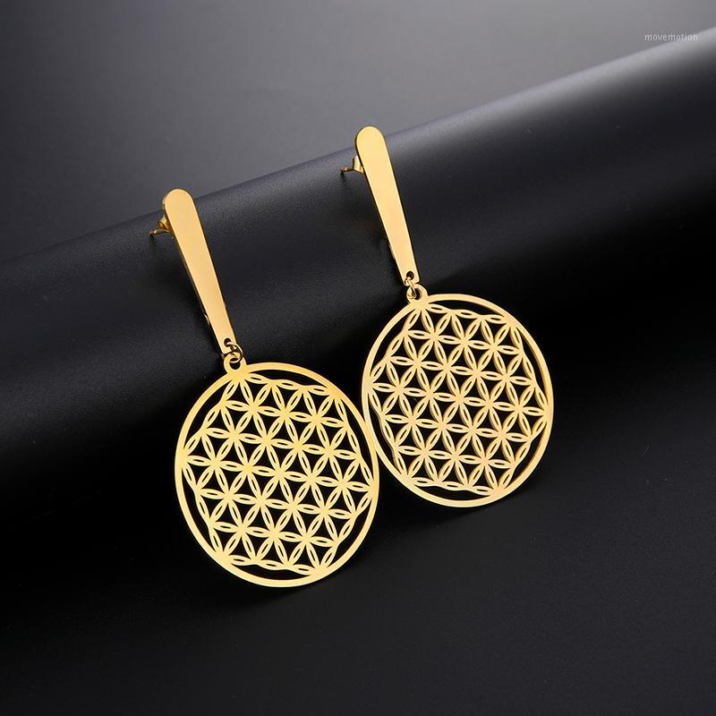 Sipuris Vintage Flower of Life Earrings for Women Round Pendant Stainless Steel Earrings Fashion Cutout Dangle Jewelry1
Sipuris Vintage Flower of Life Earrings for Women Round Pendant Stainless Steel Earrings Fashion Cutout Dangle Jewelry1