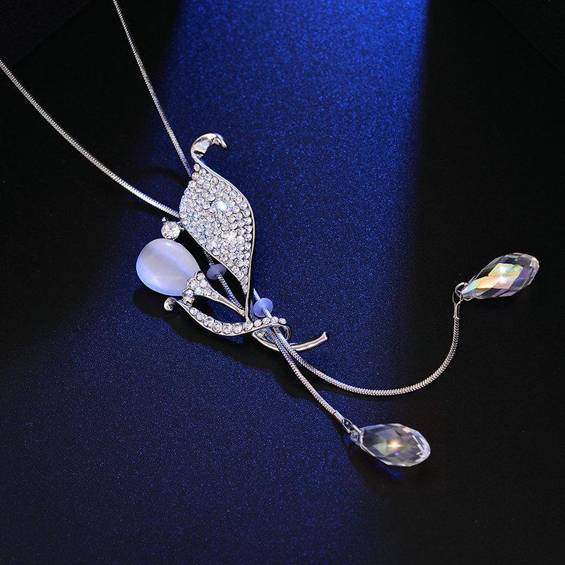 Pendant Necklaces Classic Floral Sweater Necklace Female Charming Tassel Simulated Crystal For Women Jewelry Birthday Gift Party
Pendant Necklaces Classic Floral Sweater Necklace Female Charming Tassel Simulated Crystal For Women Jewelry Birthday Gift Party