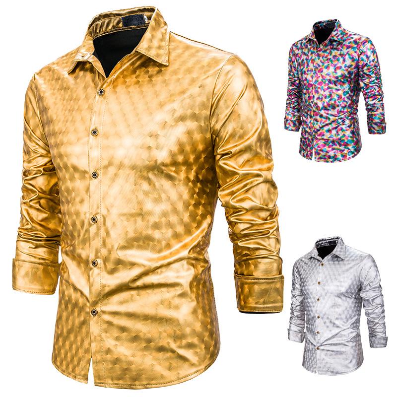 2020 Autumn New Color Matching Men' Lapel Long-sleeved Shirt Men' Slim British Wind European Code Point Collar Shirt, Gold
2020 Autumn New Color Matching Men' Lapel Long-sleeved Shirt Men' Slim British Wind European Code Point Collar Shirt, Gold
