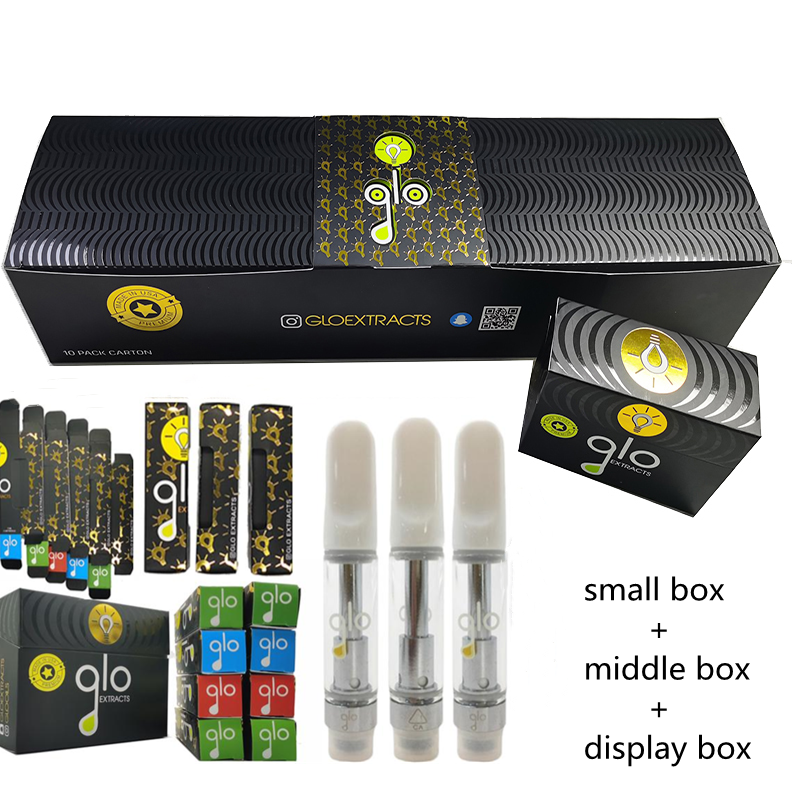 glo Vape Carts Vape Cartridges GLO Extracts 0.8ml 1.0ml Pyrex glass Tank 510 Atomizer Ceramic Coil Ceramic Tips 10 colors newest Packaging
glo Vape Carts Vape Cartridges GLO Extracts 0.8ml 1.0ml Pyrex glass Tank 510 Atomizer Ceramic Coil Ceramic Tips 10 colors newest Packaging