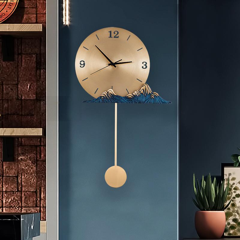 Chinese Pendulum Wall Clock Fashion Copper Simple Art Luxury Wall Clock Vintage Mute Round Relog De Pared Home Decoration 60WC
Chinese Pendulum Wall Clock Fashion Copper Simple Art Luxury Wall Clock Vintage Mute Round Relog De Pared Home Decoration 60WC