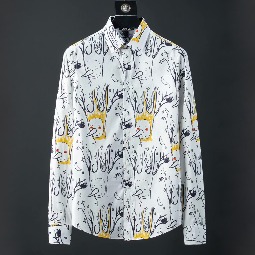 100% Cotton Men Long Sleeve Mens Slim Fit Dress Shirt Male Abstract Style Printed Casual Shirts 41o5, White 1
100% Cotton Men Long Sleeve Mens Slim Fit Dress Shirt Male Abstract Style Printed Casual Shirts 41o5, White 1