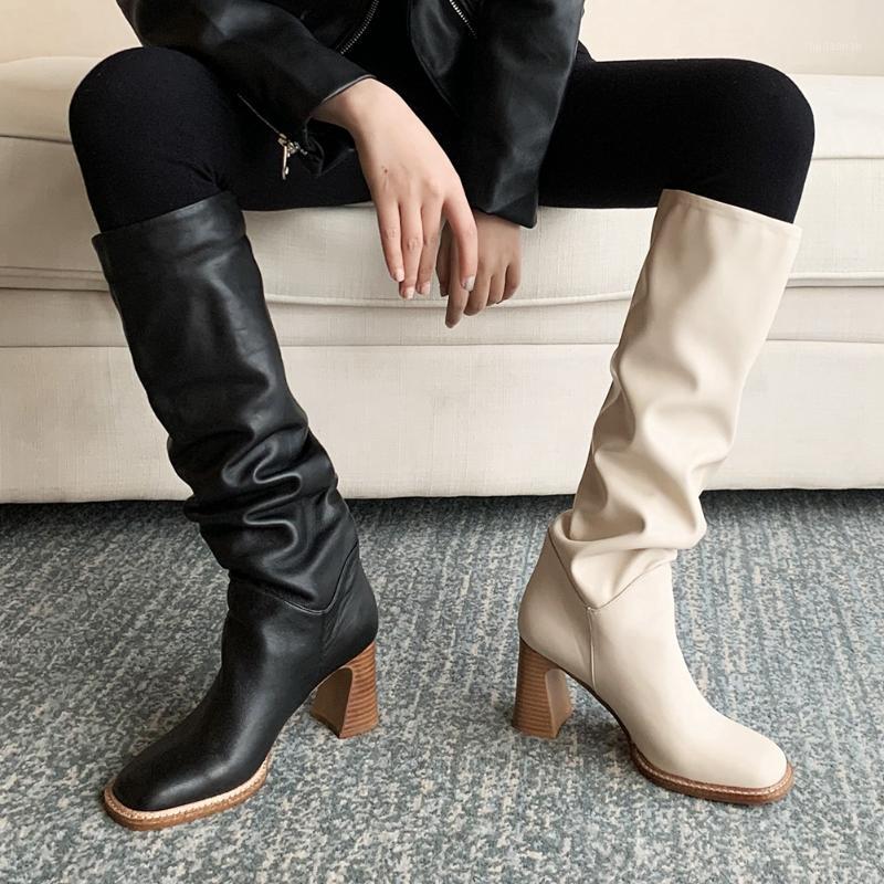 Brand New Great Quality Trendy Hoof High Heels Slip On Wide Calf Boot Women Shoes Boots1, Beige
Brand New Great Quality Trendy Hoof High Heels Slip On Wide Calf Boot Women Shoes Boots1, Beige