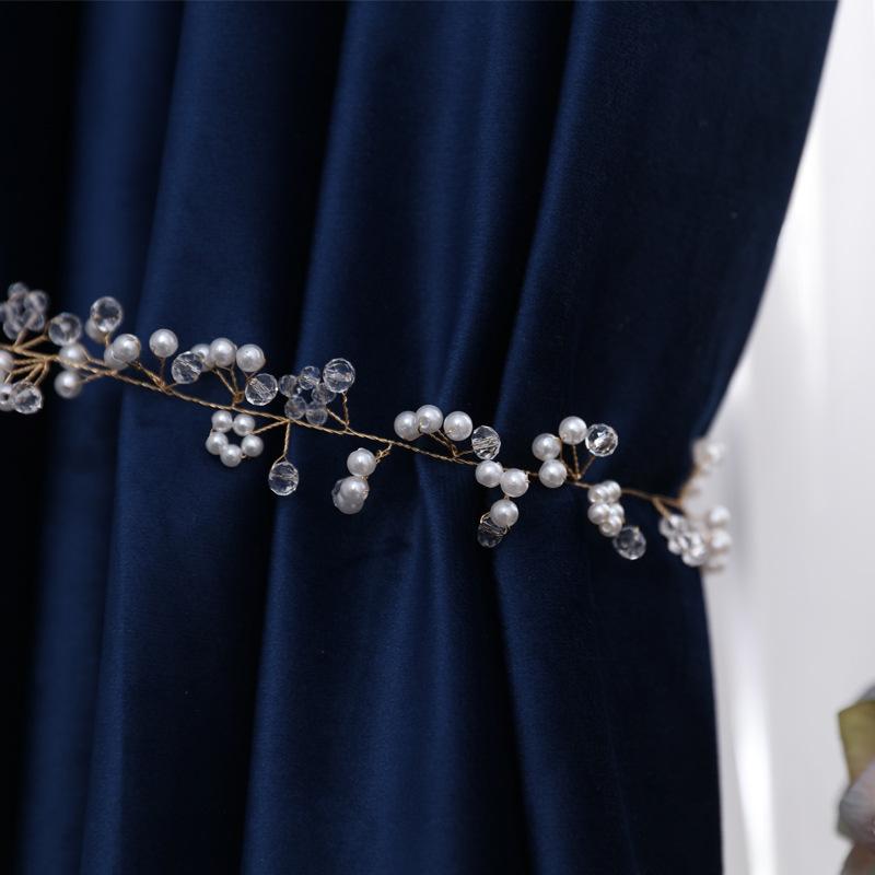 Nordic Luxury Dark Blue Velvet Blackout Curtains Thick Flannel Solid Color Curtain Ready Made Cutain For Living Room Bedroom#4, White tulle
Nordic Luxury Dark Blue Velvet Blackout Curtains Thick Flannel Solid Color Curtain Ready Made Cutain For Living Room Bedroom#4, White tulle