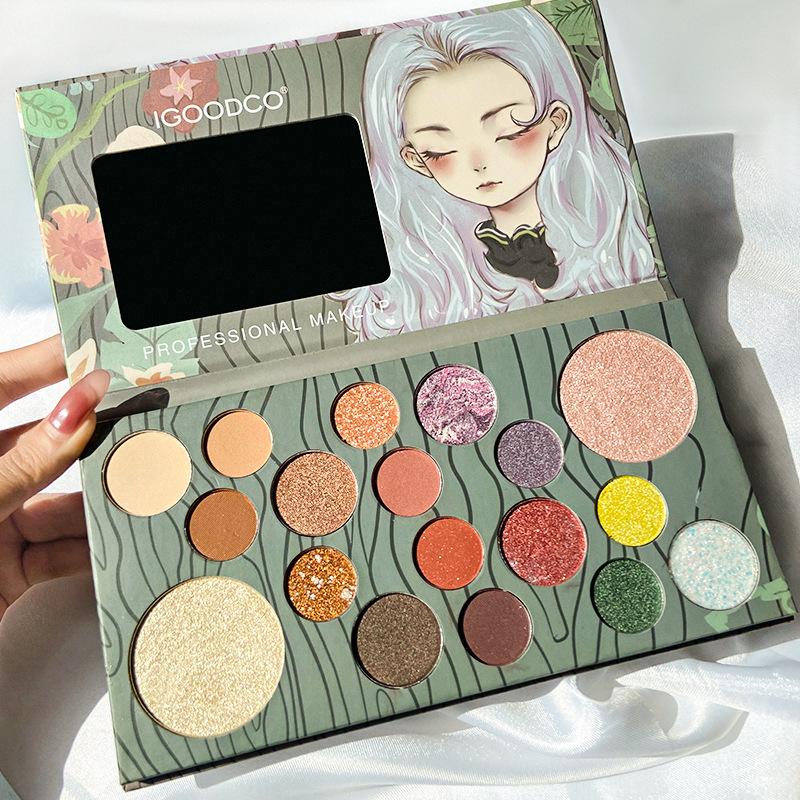 18 Colors Girl Eyeshadow Pearlescent Matte Sequins Non-flying Powder Pumpkin Makeup Eyeshadow Palette Waterproof Makeup, A 18 color
18 Colors Girl Eyeshadow Pearlescent Matte Sequins Non-flying Powder Pumpkin Makeup Eyeshadow Palette Waterproof Makeup, A 18 color