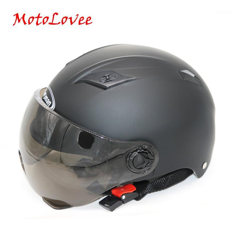 MotoLovee Motorcycle Open Face Half Helmet Electric Bicycle Riding Helmet Unisex Breathable Sunscreen Summer Helmets1, White
MotoLovee Motorcycle Open Face Half Helmet Electric Bicycle Riding Helmet Unisex Breathable Sunscreen Summer Helmets1, White