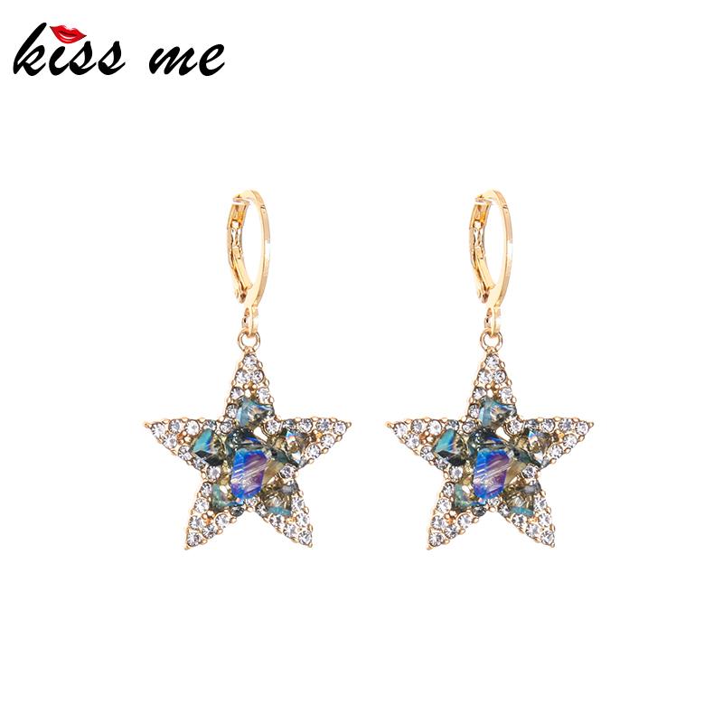 kissme Dazzling Multicolor Crystal Star Drop Earrings For Women Party Gifts Gold Color Alloy Ear Hook 2020 New Fashion Jewelry
kissme Dazzling Multicolor Crystal Star Drop Earrings For Women Party Gifts Gold Color Alloy Ear Hook 2020 New Fashion Jewelry