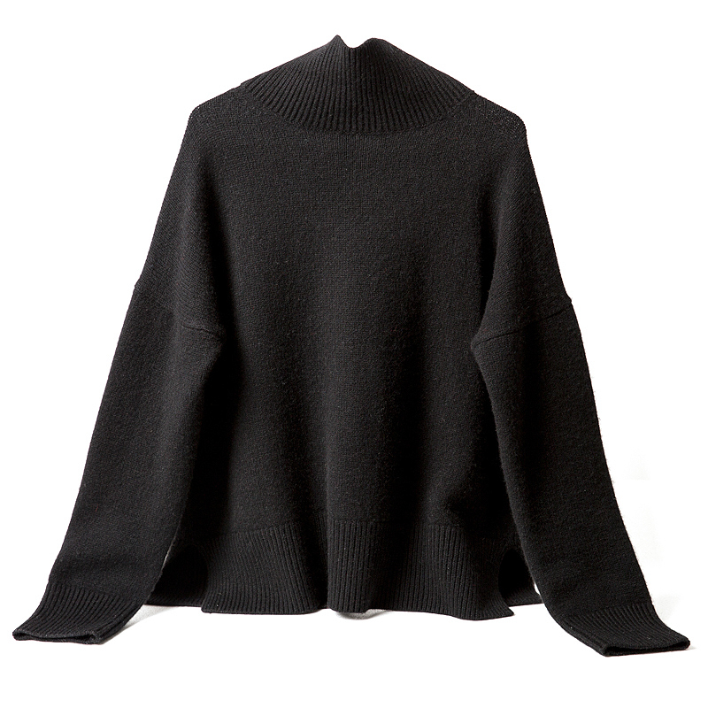 Turtleneck Cashmere sweater casual loose thickening women's Cashmere sweater Long sleeve Autumn and winter Trend product 201222