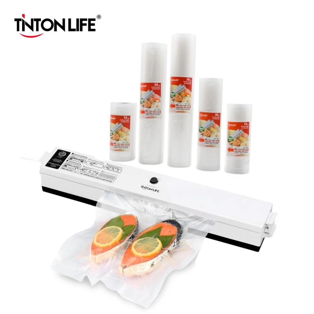 TINTON LIFE Vacuum Food Sealer With 5 Rolls Vacuum Sealer Bag(12X500cm,15X500cm,20X500cm,25X500cm,28X500cm) DHL Shipping
TINTON LIFE Vacuum Food Sealer With 5 Rolls Vacuum Sealer Bag(12X500cm,15X500cm,20X500cm,25X500cm,28X500cm) DHL Shipping