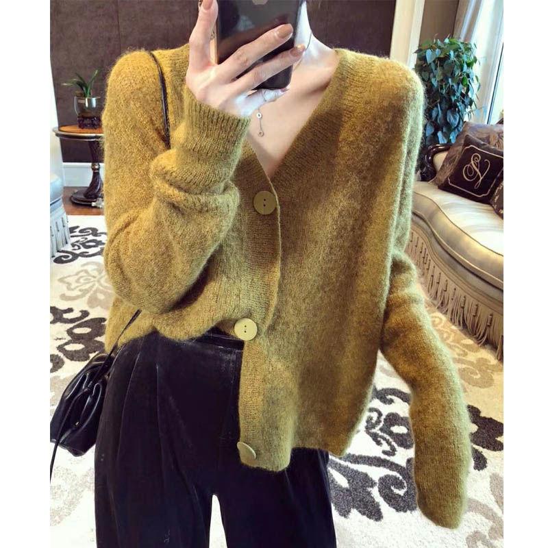 2020 temperament sweater loose lazy women Korean retro long sleeve sweater cardigan jacket ladies jacket, Brown
2020 temperament sweater loose lazy women Korean retro long sleeve sweater cardigan jacket ladies jacket, Brown