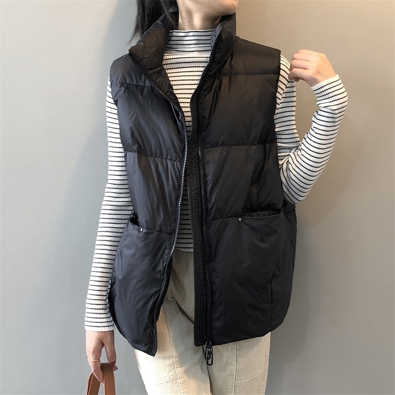 High Quality new fashion Winter Woman Coats Sleeveless Jacket Male Casual Waistcoat Plus Size 201106