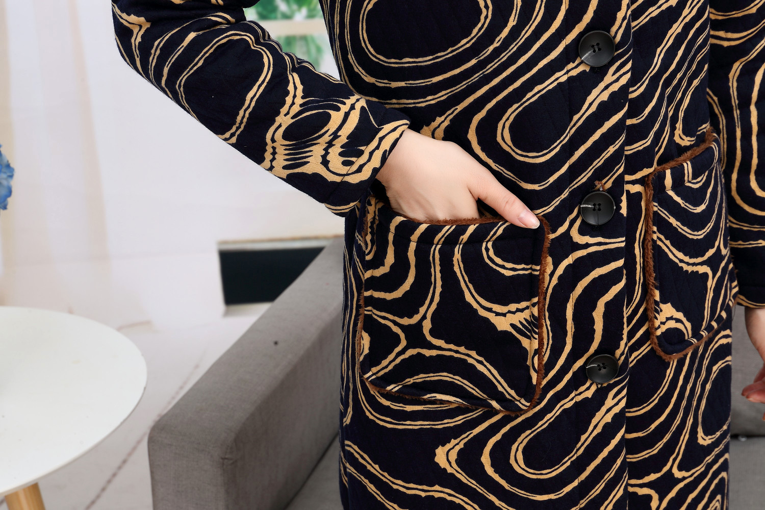 New Arrival Winter Jacket Women Hooded Cotton Padded Long Warm thicken Female Coats Print Parkas Outwear 201019