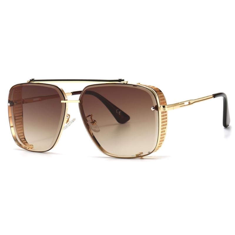 Veshion Retro Shield Sunglasses Men Square Gradient Lens Uv400 Male Sun Glasses for Women Metal Gold Brown Hot Selling Summer
Veshion Retro Shield Sunglasses Men Square Gradient Lens Uv400 Male Sun Glasses for Women Metal Gold Brown Hot Selling Summer