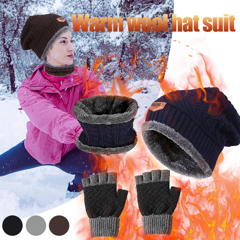 Knitted Hat Warm Neck Warm Scarf Gloves Cold Protection Wind Protection Heat Scarf Hat Glove Sets fashion three-piece unisex set
Knitted Hat Warm Neck Warm Scarf Gloves Cold Protection Wind Protection Heat Scarf Hat Glove Sets fashion three-piece unisex set