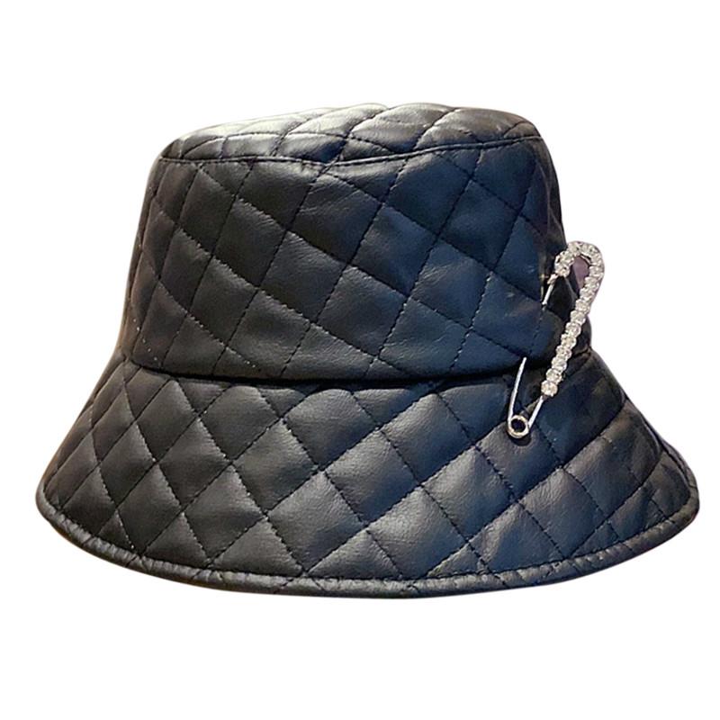 Japanese Autumn Winter Hat Women Diamond-studded Fisherman Hat Korean Version Wild Pu Soft Leather Punk Pin Bucket Designer, Blue;gray
Japanese Autumn Winter Hat Women Diamond-studded Fisherman Hat Korean Version Wild Pu Soft Leather Punk Pin Bucket Designer, Blue;gray
