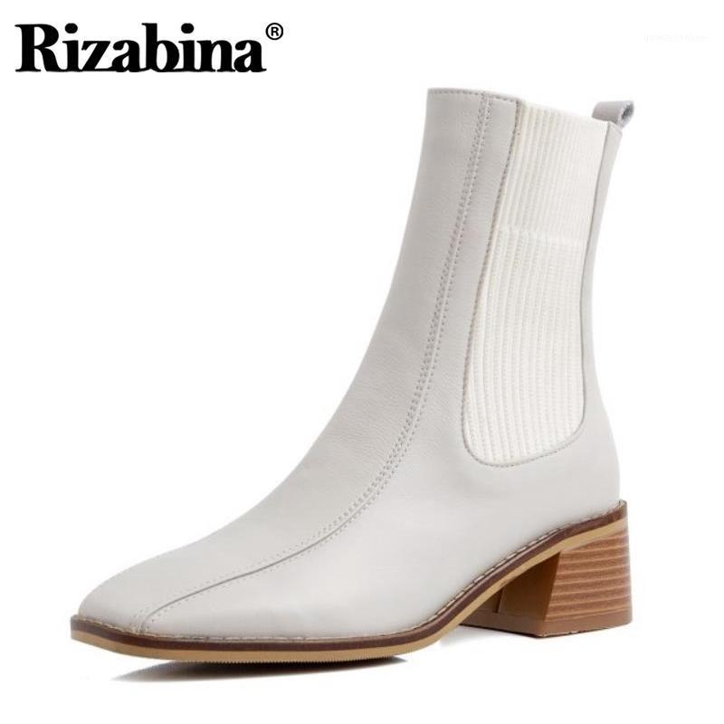 Rizabina Genuine Leather Women Ankle Boots Zipper Ealstic Thick Heel Winter Shoes Woman Warm Office Lady Short Boot Size 33-401, Beige
Rizabina Genuine Leather Women Ankle Boots Zipper Ealstic Thick Heel Winter Shoes Woman Warm Office Lady Short Boot Size 33-401, Beige