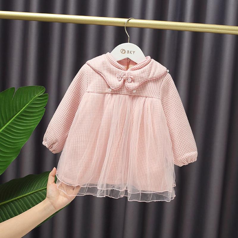 Warm Winter Girls Kids Velvet Princess Dress Plaid Mesh Long Sleeve Sweet Children Baby Infants Party Dresses Vestidos S11517, Pink
Warm Winter Girls Kids Velvet Princess Dress Plaid Mesh Long Sleeve Sweet Children Baby Infants Party Dresses Vestidos S11517, Pink