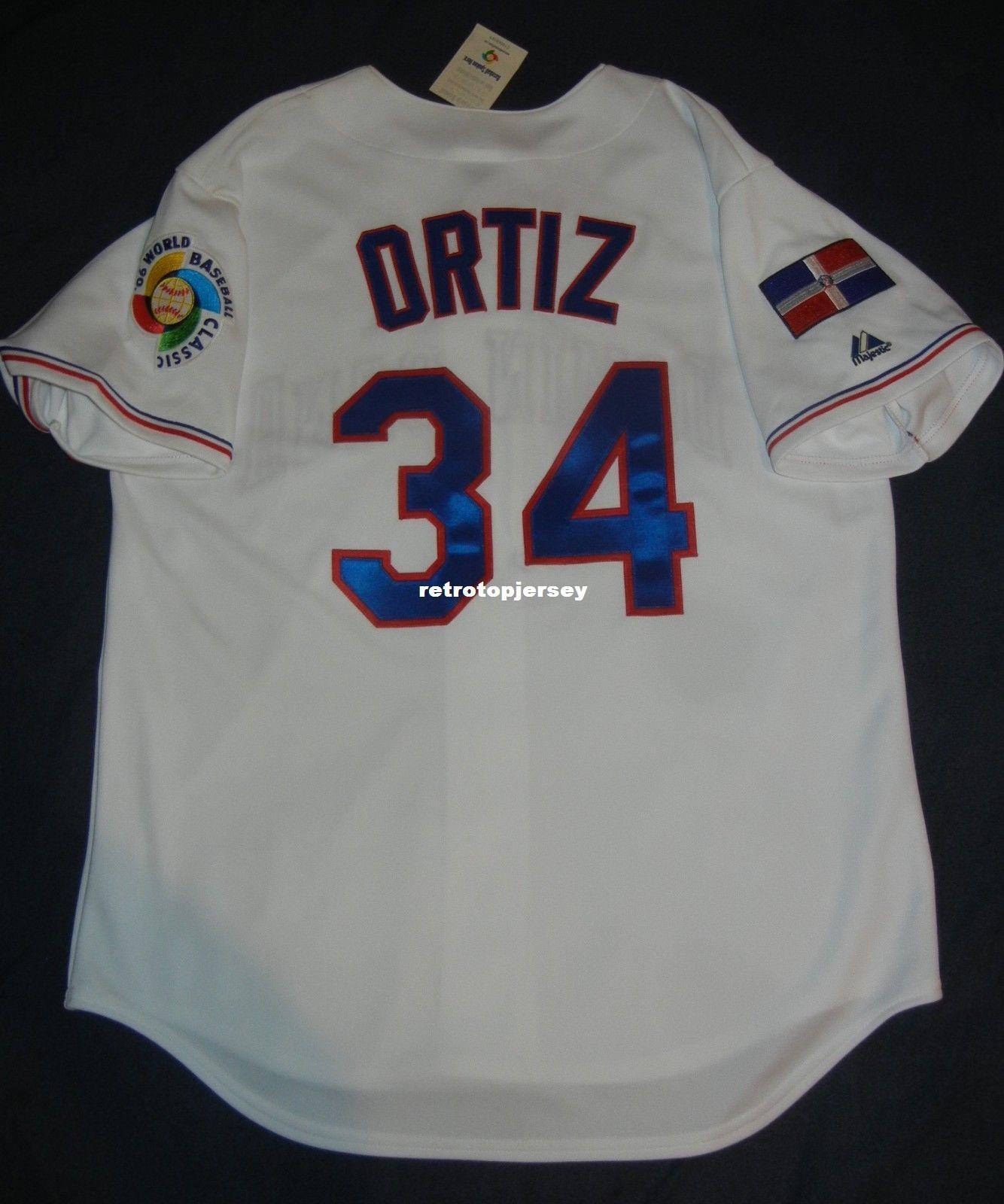 Cheap Retro #34 DAVID ORTIZ Majestic Dominican WORLD BASEBALL CLASSIC Jersey Boston 06 Mens Stitched Baseball jerseys, White
Cheap Retro #34 DAVID ORTIZ Majestic Dominican WORLD BASEBALL CLASSIC Jersey Boston 06 Mens Stitched Baseball jerseys, White