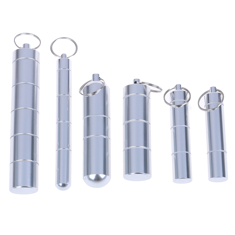 Medicine Storage Case Bottle Cache Drug Holder Container With Keychain Light Medicine Storage Box Waterproof Aluminum Pill Box C0127
Medicine Storage Case Bottle Cache Drug Holder Container With Keychain Light Medicine Storage Box Waterproof Aluminum Pill Box C0127
