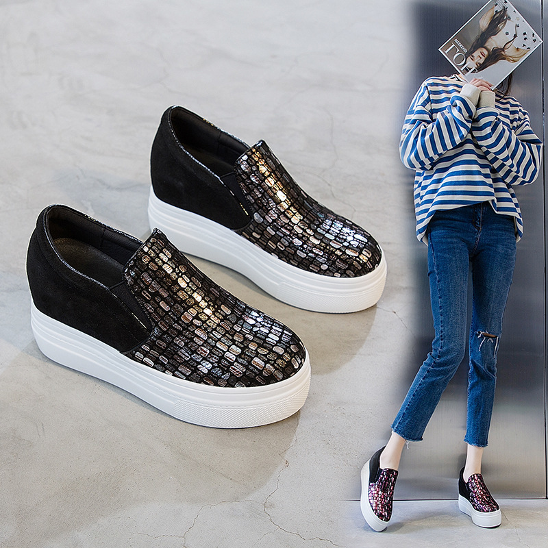 2021 The New New Spring Singles Genuine Leather Camouflage Internal Thick Background Increasing Female Shoes 5zex, Silver
2021 The New New Spring Singles Genuine Leather Camouflage Internal Thick Background Increasing Female Shoes 5zex, Silver