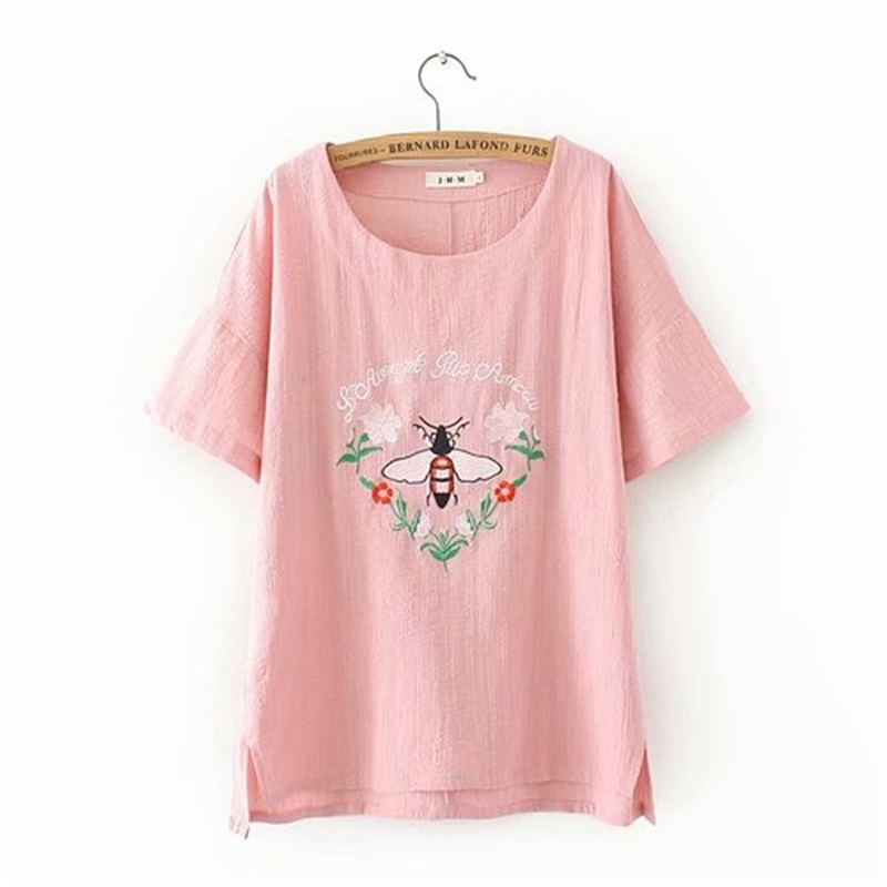 Red Plus Size Bee Embroidered with Long Short Sleeves Feminine Will See Big Shirts 4cq5, Navy blue
Red Plus Size Bee Embroidered with Long Short Sleeves Feminine Will See Big Shirts 4cq5, Navy blue