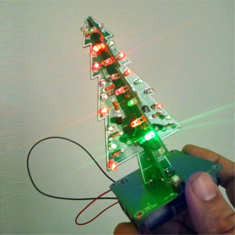 Decor Electronic LED Flash Circuit Parts Christmas Tree 3D Tree LED DIY Kit Children Gift Environmentally friendly materials
Decor Electronic LED Flash Circuit Parts Christmas Tree 3D Tree LED DIY Kit Children Gift Environmentally friendly materials