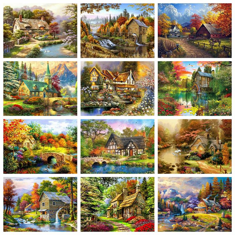 5D Diamond Painting Landscape House Mosaic DIY Diamond Embroidery Rhinestones Art Scenery Pictures Home Decoration
5D Diamond Painting Landscape House Mosaic DIY Diamond Embroidery Rhinestones Art Scenery Pictures Home Decoration