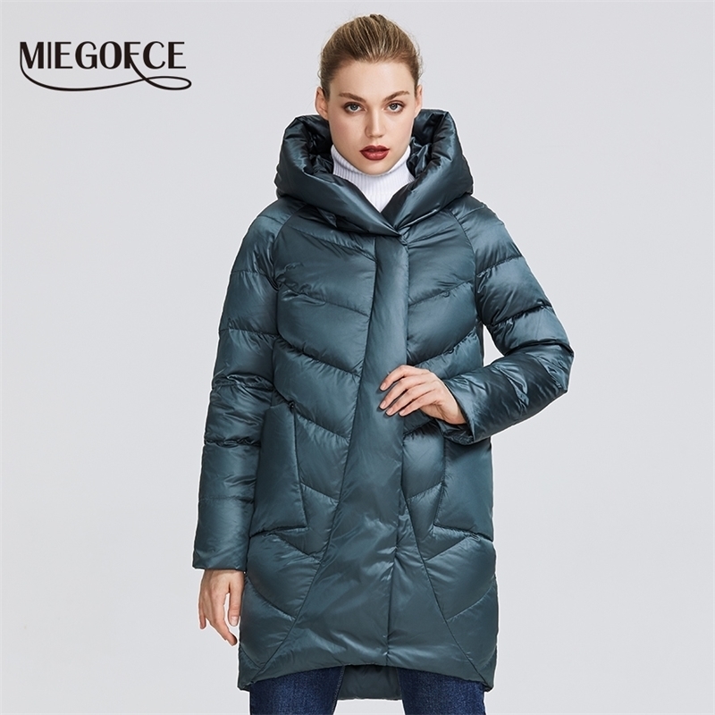MIEGOFCE Winter Jacket Women's Collection Warm Jacket With Unusual Design and Colors Winter Coats Gives Charm and Elegance 201006, 612 haze blue 
MIEGOFCE Winter Jacket Women's Collection Warm Jacket With Unusual Design and Colors Winter Coats Gives Charm and Elegance 201006, 612 haze blue