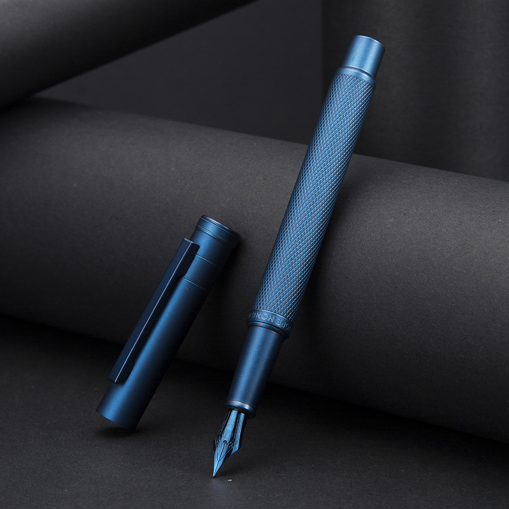 New Hongdian Dark Blue Forest Metal Fountain Pen Blue Nib EF/F/Bent Beautiful Tree Texture Excellent Writing Business Office Pen 201202, Red
New Hongdian Dark Blue Forest Metal Fountain Pen Blue Nib EF/F/Bent Beautiful Tree Texture Excellent Writing Business Office Pen 201202, Red