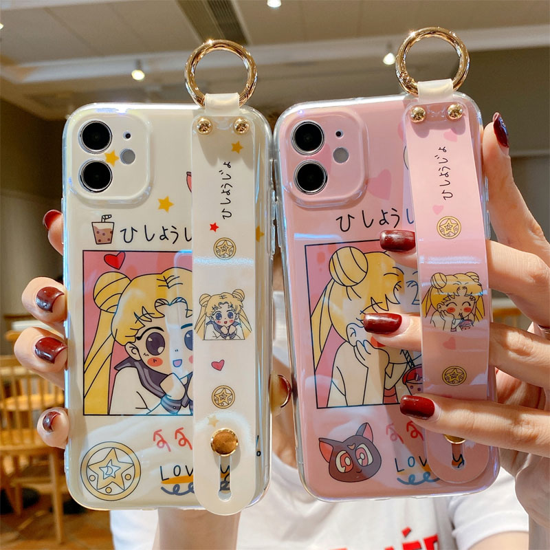 Cute Wrist Strap Hand Band Sailor Moon Phone Case For iPhone 11 Pro Max 12 6S 7 8Puls X XR XS Max Etui for Huawei P20 P30Pro P30, With wristband 7
Cute Wrist Strap Hand Band Sailor Moon Phone Case For iPhone 11 Pro Max 12 6S 7 8Puls X XR XS Max Etui for Huawei P20 P30Pro P30, With wristband 7