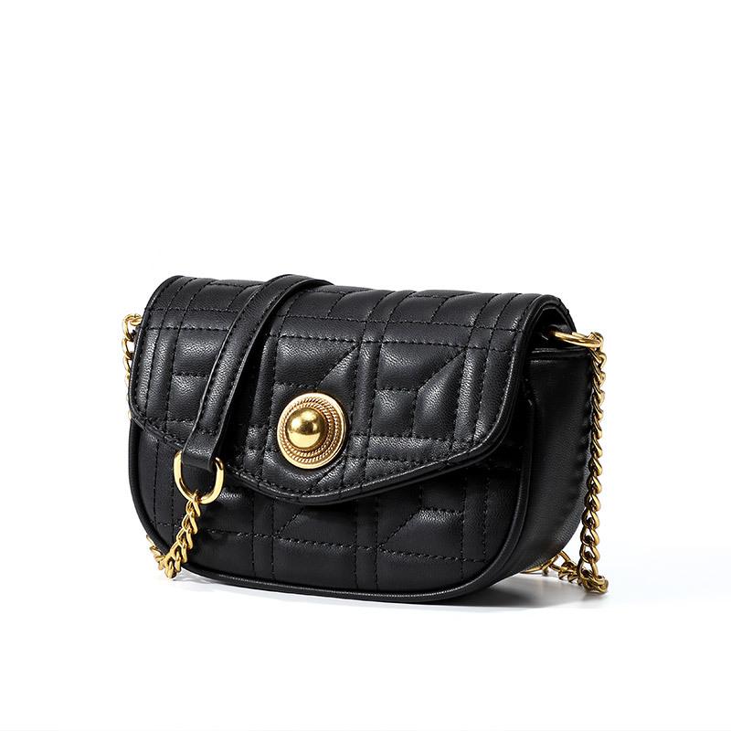 Fashion Women's Handbags Casual Sling Chain Shoulder Messenger Flap Travel Mini PU Bags, Black
Fashion Women's Handbags Casual Sling Chain Shoulder Messenger Flap Travel Mini PU Bags, Black