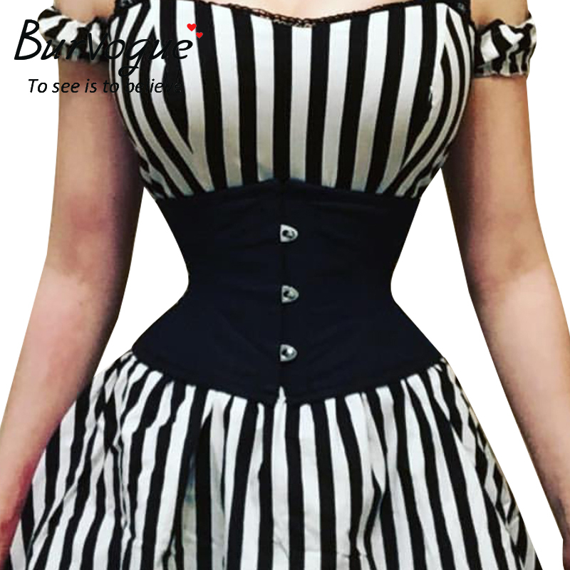 Burvogue Waist Trainer Corsets Slimming Shaper Belt Short Torso Satin Underbust Corset Sexy Lace Up Bustiers & Corsets Women Y1119, Black;white
Burvogue Waist Trainer Corsets Slimming Shaper Belt Short Torso Satin Underbust Corset Sexy Lace Up Bustiers & Corsets Women Y1119, Black;white
