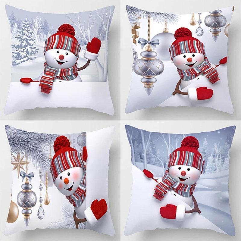Sigle-sided Printing Polyester Christmas Decorative Throw Pillows Case Cartoon Snowman Santa Claus Cushion Cover Car Home Decor1, 11
Sigle-sided Printing Polyester Christmas Decorative Throw Pillows Case Cartoon Snowman Santa Claus Cushion Cover Car Home Decor1, 11