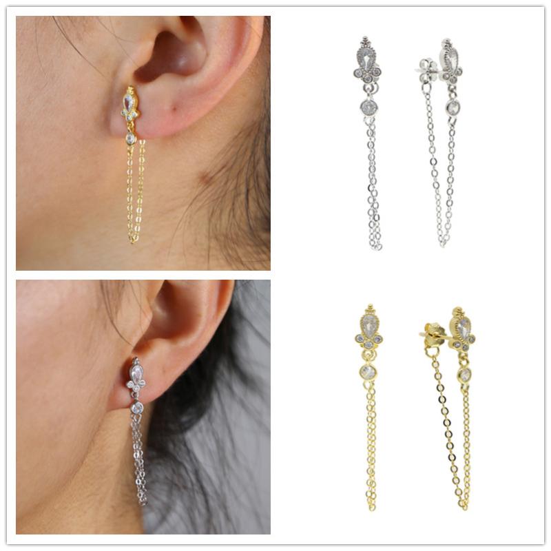 2 Colors 925 Sterling Silver Long Tassel Drop Earrings Paved White Cz Elegant Jewery For Women Wedding Gift 2021
2 Colors 925 Sterling Silver Long Tassel Drop Earrings Paved White Cz Elegant Jewery For Women Wedding Gift 2021